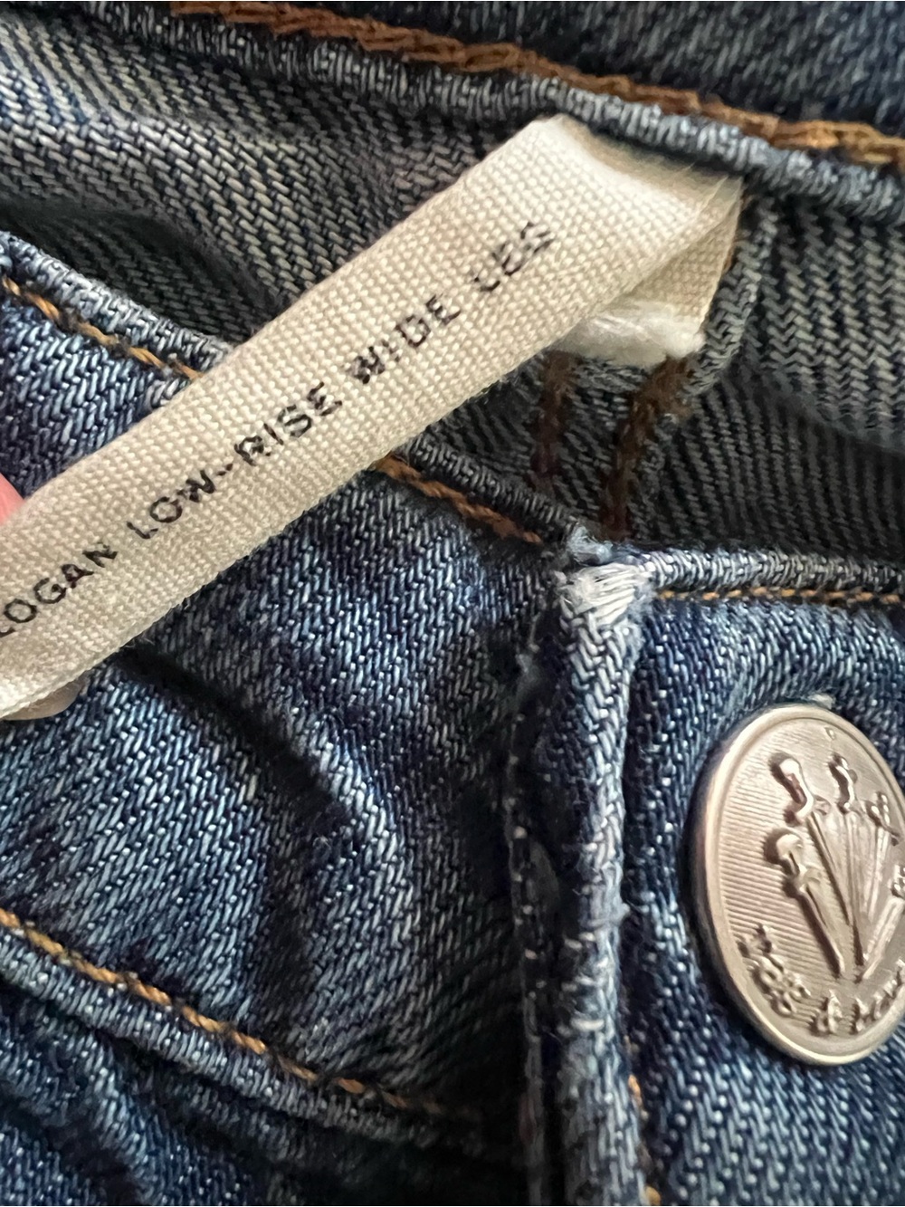 rag & bone Featherweight Logan Low Rise Wide Leg Jeans 25 Lily Ultralight Denim - Picture 13 of 13
